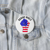 Weersta Bigly | anti-Trump Ronde Button 7,6 Cm (In situ)