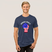 Weersta Bigly | anti-Trump Tri-Blend Shirt (Voorkant volledig)