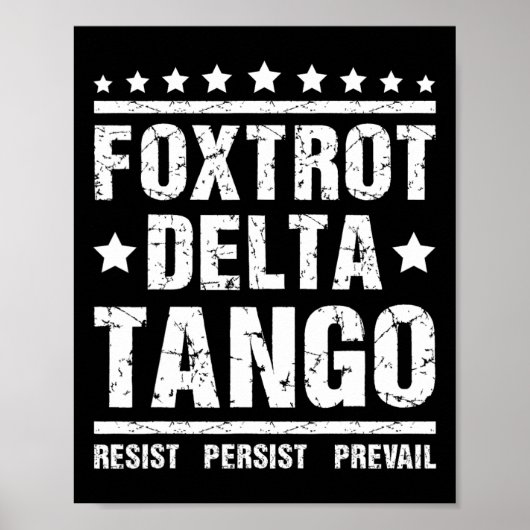 Weersta - Blijf Republikeinse Meme Grappige Foxtro Poster (Voorkant)