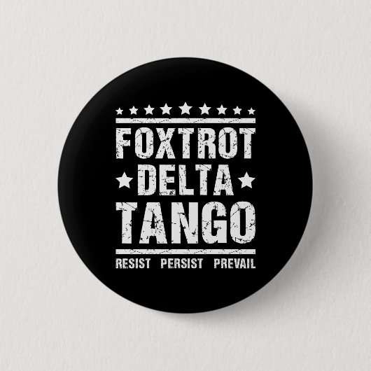 Weersta - Blijf Republikeinse Meme Grappige Foxtro Ronde Button 5,7 Cm (Voorkant)