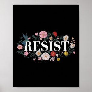 Weersta Bloemen Protest Trump Anti Trump Premium _ Poster