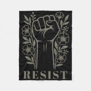 Weersta bloemige anti-trump politieke protest anti fleece deken