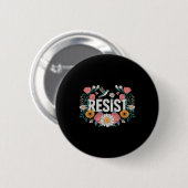 Weersta Bloemverzet Activisten Feministen Retro Ronde Button 5,7 Cm (Voorkant /achterkant)