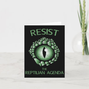 Weersta de complottheorie van de reptielenagenda kaart