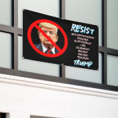 Weersta de Democratische Anti-Trump Pollical Sign Spandoek (Buitenkant Gebouw)