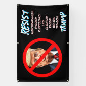 Weersta de Democratische Anti-Trump Pollical Sign Spandoek (Verticaal)