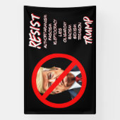 Weersta de Democratische Anti-Trump Pollical Sign Spandoek (Verticaal)
