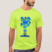 Weersta de duivel - Blauwe Logo - T-shirt (Voorkant)