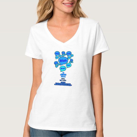 Weersta de duivel - Blauwe Logo - T-shirt (Voorkant)