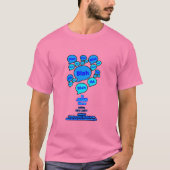 Weersta de duivel - Blauwe Logo - T-shirt (Voorkant)