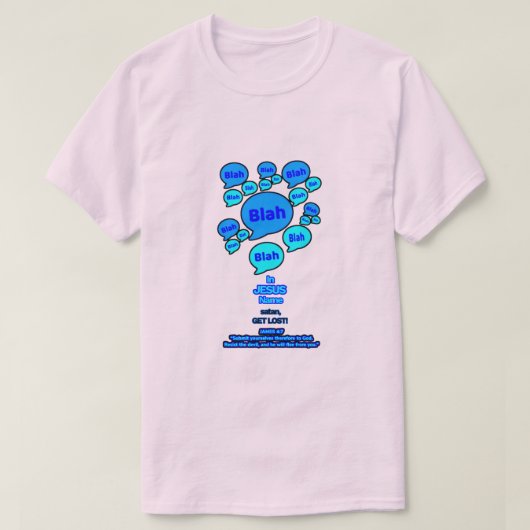 Weersta de duivel - Blauwe Logo - T-shirt (Design voorkant)