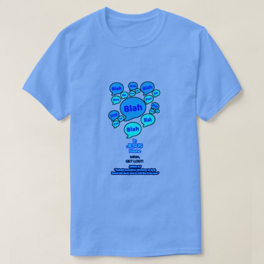 Weersta de duivel - Blauwe Logo - T-shirt (Design voorkant)