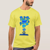 Weersta de duivel - Blauwe Logo - T-shirt (Voorkant)