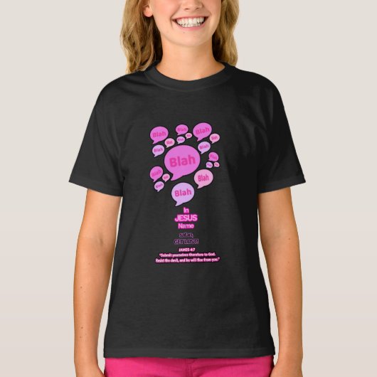 Weersta de duivel - Roze Logo - T-shirt (Voorkant)