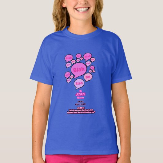 Weersta de duivel - Roze Logo - T-shirt (Voorkant)