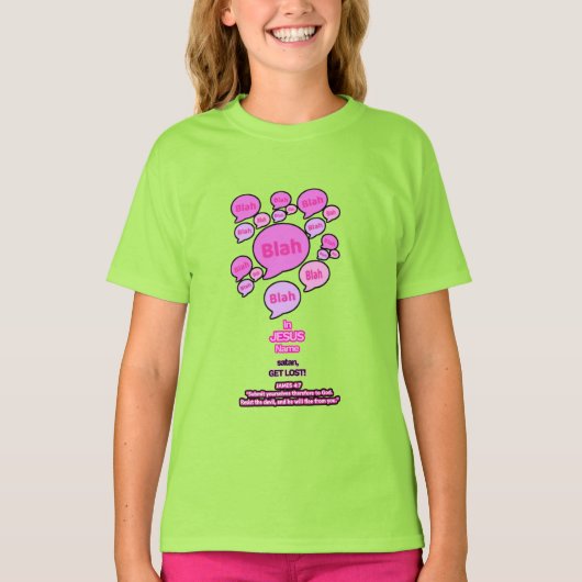 Weersta de duivel - Roze Logo - T-shirt (Voorkant)