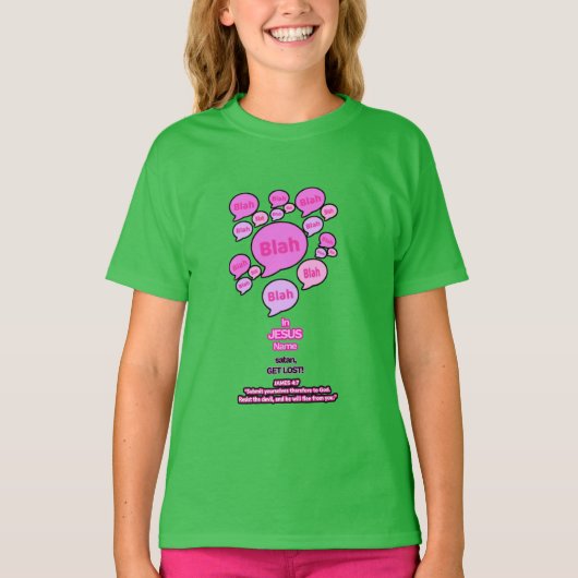 Weersta de duivel - Roze Logo - T-shirt (Voorkant)