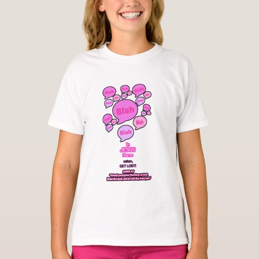 Weersta de duivel - Roze Logo - T-shirt (Voorkant)