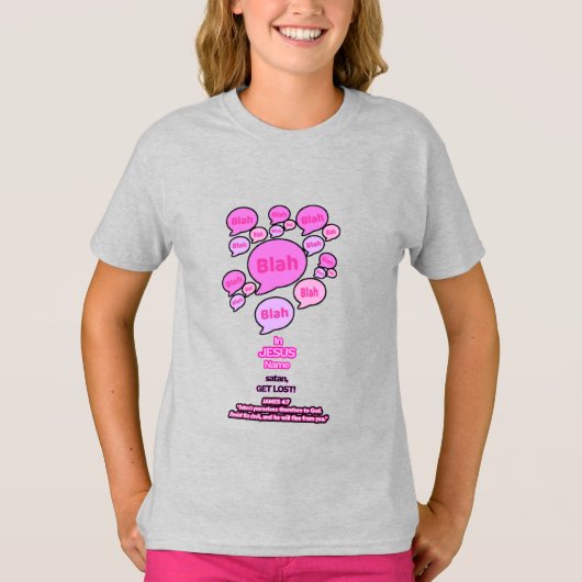 Weersta de duivel - Roze Logo - T-shirt (Voorkant)