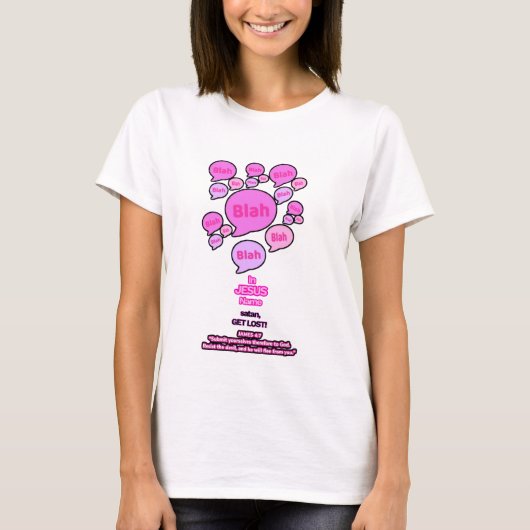 Weersta de duivel - Roze Logo - T-shirt (Voorkant)