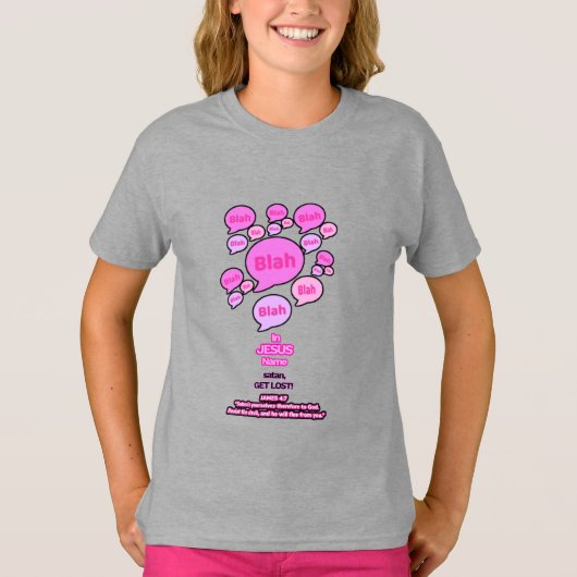 Weersta de duivel - Roze Logo - T-shirt (Voorkant)