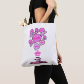 Weersta de duivel - Roze Logo Tote Bag (Dichtbij)