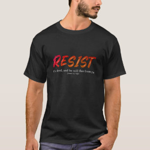 Weersta de duivel t-shirt