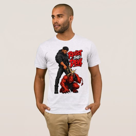 Weersta de duivel t-shirt (Voorkant volledig)