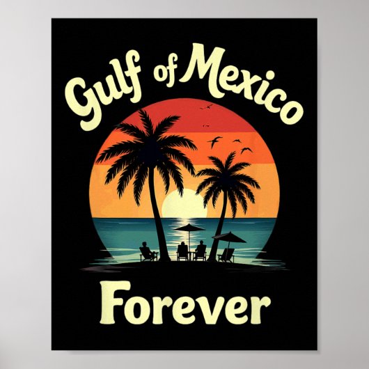Weersta de Golf van Mexico voor altijd Poster (Voorkant)