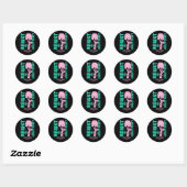 Weersta de Great Reset Anti Globylist Ronde Sticker (Vel)