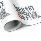 Weersta de handen van de vrijheidsstatus anti-Trum Cadeaupapier (Rol Hoek)