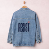Weersta de kleine Amerikaanse vlag - Protestverkla Denim Jacket (Hangar)