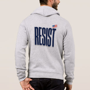 Weersta de kleine Amerikaanse vlag - Protestverkla Hoodie