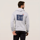 Weersta de kleine Amerikaanse vlag - Protestverkla Hoodie (Achterkant volledig)
