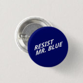 Weersta de knop Mr. Blue Ronde Button 3,2 Cm (Voorkant /achterkant)