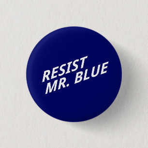 Weersta de knop Mr. Blue Ronde Button 3,2 Cm