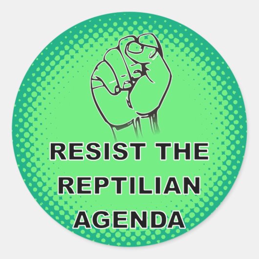 Weersta de reptielenagenda ronde sticker (Voorkant)