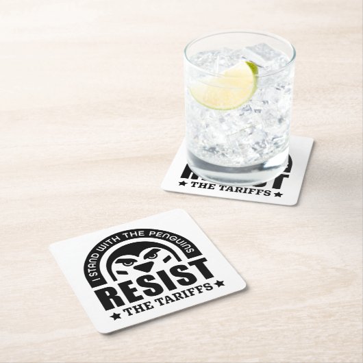 Weersta de tarieven van de pinguïn kartonnen onderzetters (Insitu)