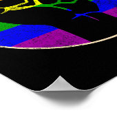 Weersta Eerste Regenboog Lesbische Homo LHBT Krach Poster (Hoek)