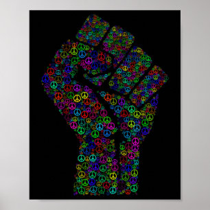 Weersta Eerste Vredesteken Regenbogen Activisme Li Poster