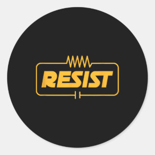 Weersta Elektrisch Engineer Elektronische Elektric Ronde Sticker