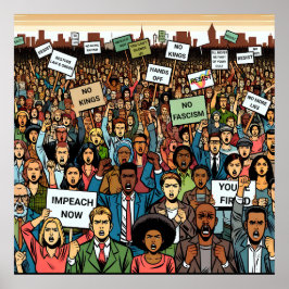 Weersta en beschuldig Trump Poster