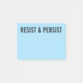 Weersta en persisteer vette zwarte tekst op lichtb post-it® notes