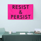 Weersta en volhard politiek protest March Hot Pink Spandoek (Beurs)