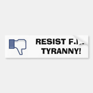 Weersta facebook bumpersticker