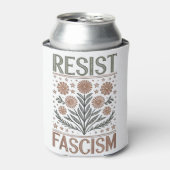 Weersta fascisme Bloemen Transgender LGBTQ Anti-Tr Blikjeskoeler (Blikje Voorkant)