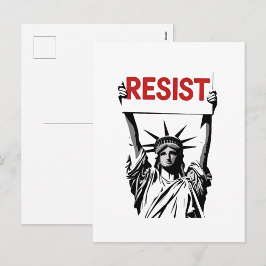 Weersta fascisme Bloemen Transgender LGBTQ Anti-Tr Feestdagenkaart (Voorkant / Achterkant)