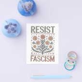 Weersta fascisme Bloemen Transgender LGBTQ Anti-Tr Flyer (Enkel)