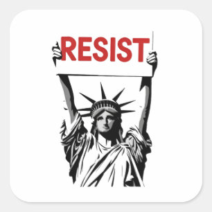 Weersta fascisme Bloemen Transgender LGBTQ Anti-Tr Vierkante Sticker