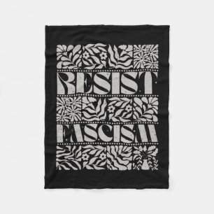 Weersta Fascisme Boho Bloemig Subtiel Anti Trump S Fleece Deken